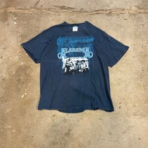 Vintage 2000 Alabama Band T-Shirt Mens XL Navy Blue M&O Knits Country Music Tee